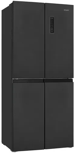 Exquisit MD365-125-040D Stand Side-By-Side Kühlschrank - Multidoor Kombination mit 362 L Volumen, NoFrost-Technologie und energieeffizienter ECO-Function für optimale Lagerung und einfache Bedienung.