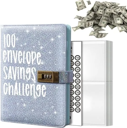 Envelope Saving Challenge, Spar Challenge Für Budgetplaner A6 Sparchallenge Budgetordner Budget Planner Sparen Mit Umschlagmethode,Budget Binder A6 Tragbares Budgetplanerbuch 100