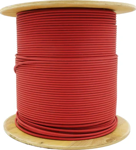 Solarkabel Germany B.e.s.t 6 mm² 50 m , Solarleitung H1Z2Z2-KSolarkabel, Erdverlegbare, Einzelleitung, , Halogenfrei, Photovoltaik Rot