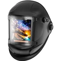 STAHLWERK Automatik-Schweißhelm TITAN 3-in-1 - Schweißhelm mit True-Colour-Echtfarbwiedergabe und automatischer Abdunkelung DIN 4 bis DIN 14, für optimale Sicht und Schutz bei allen Schweißarbeiten.