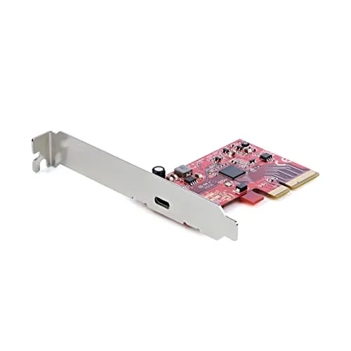 StarTech.com 1-Port USB-C PCIe Adapter - Hochgeschwindigkeits USB 3.2 Gen 2x2 - USB-Controller mit bis zu 20 Gbit/s, ideal für schnelle Datenübertragungen und Stromversorgung von Geräten; kompatibel mit Windows, Linux und macOS.