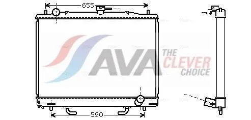 Ava Quality Cooling Kühler MT2163 - Autoteile, zuverlässige Motorkühlung für optimale Leistung und Langlebigkeit Ihres Fahrzeugs
