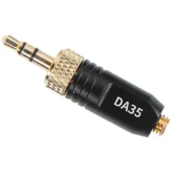 Deity DA35 Microdot Adapter für W.Lav schwarz - Adapter für W.Lav Mikrofone, ermöglicht einfache Verbindung und hohe Klangqualität für professionelle Anwendungen.