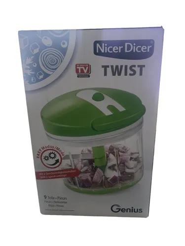 Genius Nicer Dicer Twist Universalzerkleinerer Set 9-tlg - Gemüseschneider manue