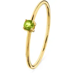 CHRIST Goldring Damenring 375er Gelbgold mit Topas - Fingerringe aus 375er Gelbgold, filigran und trendig - der strahlend blaue Topas setzt einen eleganten Akzent und eignet sich perfekt zum Stacking.
