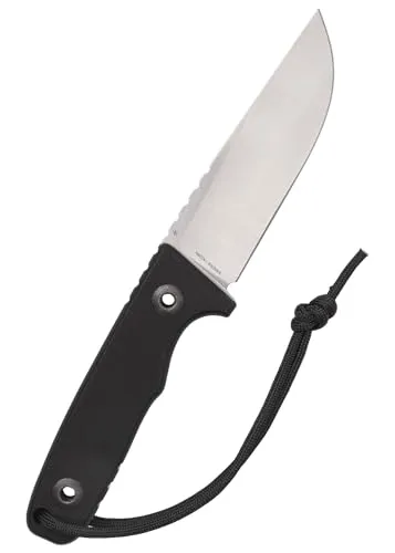 SCHNITZEL TRI - Outdoormesser mit Kydex-Scheide und Dangler-Tragesystem - Bushcraft Jagdmesser Outdoor Messer Freizeitmesser Erwachsene (Schwarz)