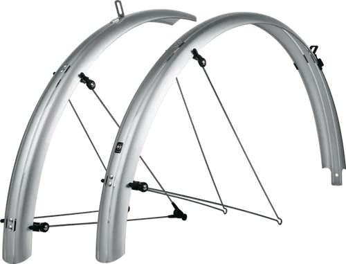 SKS Bluemels Basic Schutzblech Set VR+HR - Fahrradschutzbleche für Vorder- und Hinterrad, robust und ideal für nasses Wetter, schützt vor Spritzwasser und Schmutz.