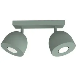 Lumicom Deckenleuchte Campanella, Rund, Grün, Metall, 27x18x6.5 cm - Die Lumicom Campanella Deckenleuchte bietet eine flexible Lichtgestaltung mit um 180° verstellbaren Strahlern. Ideal für Wohn- und Arbeitsräume, sorgt sie für eine angenehme Atmosphäre und passt sich jedem Stil an.