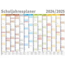 empireposter Jahresplaner 2024/2025 - Giant XXL Wandplaner 140x100 cm - Sonstige Wanddekoration mit großem Format, ideal zur Organisation und Planung für das Schuljahr.