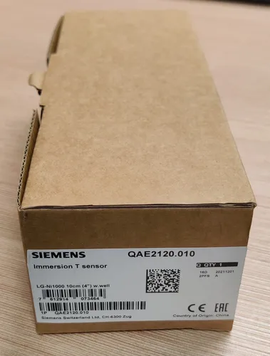 Siemens Tauchtemperaturfühler 100 mm NTC 10k - Sonstiges Automations Equipment, ideal für präzise Temperaturmessungen im Bereich von -30 bis 125 °C, robustes Gehäuse aus rostfreiem Stahl für Langlebigkeit.