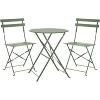 SVITA Balkonset BERLIN, 3-tlg. Bistro-Set - Balkonmöbel-Set aus klappbarem Tisch und 2 Stühlen, witterungsbeständig und pflegeleicht – ideal für kleine Balkone oder Terrassen.