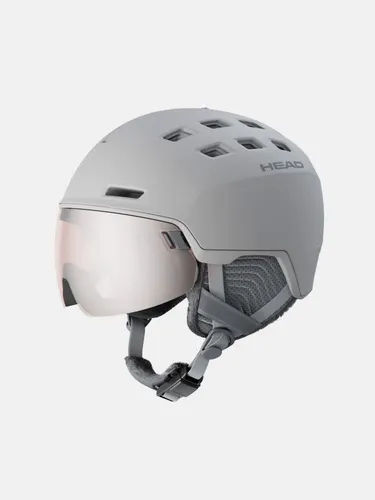 Head Women's Rachel S2 VLT 20% Skihelm M/L grau - Robuster Skihelm mit integriertem Visier und BOA-Drehverschluss, ideal für Snowboard und Ski. Größe: 56-59 cm, Farbe: Grau. Entdecken Sie weitere Top-Angebote von Head bei Bergfreunde.de!