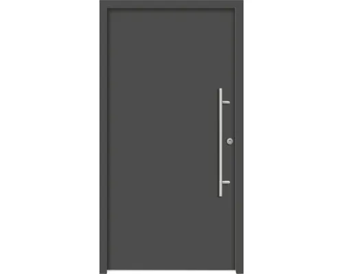 Splendoor Haustür APOLLON Aluminium 1000x2100 mm Anthrazitgrau DIN Rechts (nach