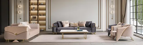 Elegantes 3-Sitzer Sofa im Chesterfield-Stil - Stilvolles Sofa für Wohnzimmer, mit luxuriösem Stoffbezug und modernem Design. Ideal für gemütliche Abende, bietet Platz für drei Personen und vereint Komfort mit zeitloser Eleganz.