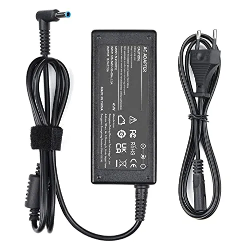 45W HP Laptop Ladekabel 19.5V 2.31A Netzteil Ladegerät für HP Elitebook Probook 830 840 850 430 440 450 470 G3 G4 G5 G6 G7 G8 Pavilion 11 13 15 Stream Envy Spectre Adapter Charger 4,5 mm x 3 mm