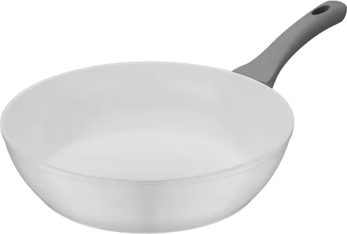 GSW Schmorpfanne Fiona, Aluminium, Induktion - Hochwertige Pfanne mit kratzfester ILAG® CERAMIC-Veredelung und Softtouch-Griff, ideal für fettfreies Braten auf allen Herdarten, inkl. Induktion.