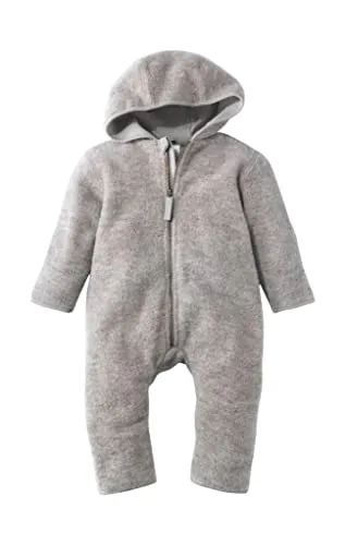hessnatur Wollfleece Overall für Mädchen und Jungen - Schlafoverall aus 100% Bio-Merinowolle, superfluffig und wärmespeichernd, ideal für kalte Winternächte, nachhaltig und fair hergestellt.