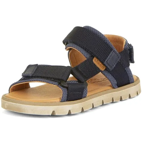 Trekkingsandale FRODDO "Ke Flash", Kinder, Gr. 32, blau - Wanderschuhe für Kinder, sportliche Outdoorsandale mit drei Klettverschlüssen für perfekten Halt und einfaches An- und Ausziehen.