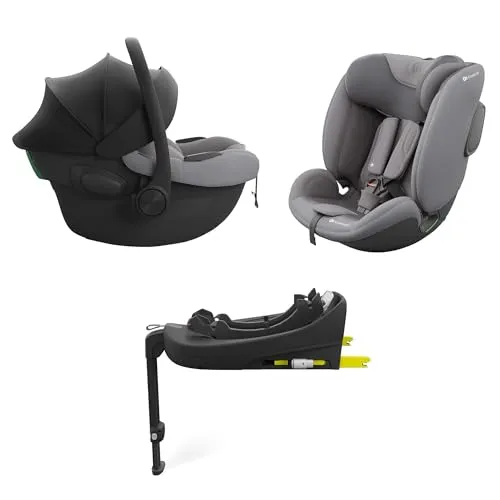 Kinderkraft ENDURA SAFE Modular System – 2in1 Babyschale & Kindersitz mit drehbarer ISOFIX-Basis - Kindersitze – Sicheres Reisesystem für Kinder von 0 bis 12 Jahren mit drehbarer ISOFIX-Basis für einfaches Ein- und Aussteigen und höchsten Sicherheitsstandards.