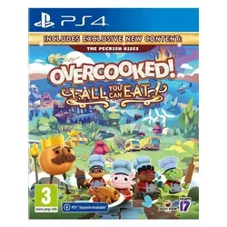 Overcooked! - All You Can Eat für PS4 - Ultimatives Partyspiel für die PS4, bietet alle Inhalte der beliebten Kochspiele für endlosen Spaß mit Freunden!