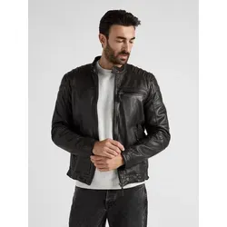 Bikerjacke JCC "3102127" - Herren Lederjacke in Braun, Gr. 50 - Hochwertige Herren Bikerjacke aus feinstem Lammleder, mit praktischem Reißverschluss und stylischen Ziernähten. Perfekt für kühle Tage und modische Akzente.