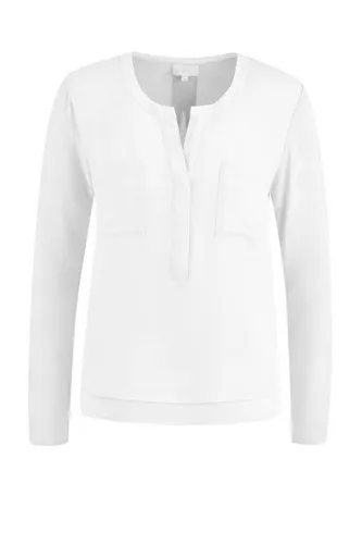 Milano Italy Damen Schlupfbluse XXL in Weiß - Elegante Bluse für Damen in Größe XXL, ideal für jeden Anlass und sorgt für einen lässigen, stilvollen Look.
