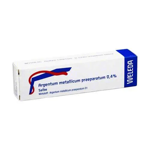Argentum Metallicum Praep. 0,4% Salbe - 25 g, apothekenpflichtig für gezielte Hautanwendungen und schnelle Linderung