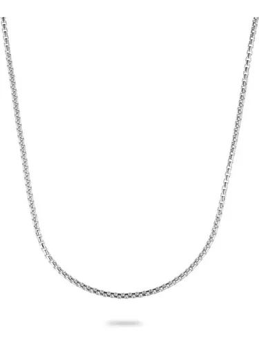 CHRIST Herren-Kette 925er Silber Collier - Elegante Halskette aus rhodiniertem 925er Silber, 60 cm lang. Ideal für besondere Anlässe oder den täglichen Gebrauch. Ein zeitloses Geschenk für Männer!