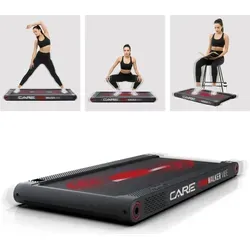 CARE WALKER VIBE Laufband mit Vibrationsmodus - Kompaktes Laufband für den moderaten Einsatz mit Geschwindigkeiten bis 6 km/h. Der integrierte Vibrationsmodus unterstützt beim Aufwärmen oder Entspannen der Muskeln. Ideal für den Heimgebrauch und einfach verstaut!