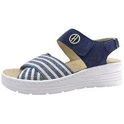 Hickersberger Rimini 2641-7306 Velour Kombi. Blau - Wanderschuhe für Damen - Bequeme Wanderschuhe mit Velour-Oberfläche, ideal für lange Spaziergänge und Outdoor-Aktivitäten, Größe 36.