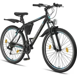Licorne Bike Guide Premium Mountainbike 27,5 Zoll - Fahrrad mit hochwertiger Federgabel für optimalen Fahrkomfort und zuverlässigen Scheibenbremsen, ideal für Jugendliche und Erwachsene ab 12 Jahren.