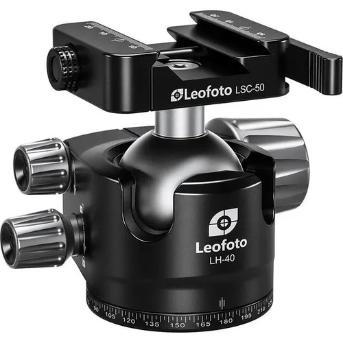 Leofoto Stativ-Kugelkopf LH-40SC - Stativköpfe mit Schnellwechselkupplung für Arca-Swiss & Weaver-Schiene, ideal für Fotografen, die Flexibilität und Stabilität suchen.