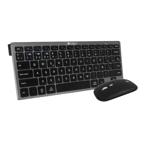 SUBBLIM Bluetooth-Maus und 2,4 G Tastatur-Combo - Maus-Tastatur-Sets für mehrere Geräte mit ergonomischem Design, leisen Tasten und einfacher Steuerung für ein komfortables Arbeiten.