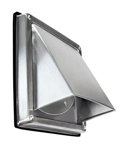 Edelstahl Ablufthaube LG 5512 L - Abzüge, Gitter & Belüftungen – Hochwertige Edelstahl Abluftklappe mit Rückstauklappe, ideal für effiziente Abluftsysteme in Küche, Bad und mehr.