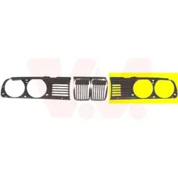 VAN WEZEL 0620511 Kühlergrill für BMW 3 Cabrio (E30) & Touring (E30) - Front- & Kühlergrills, langlebiger Kühlergrill für BMW E30, idealer Ersatz für beschädigte Teile, sorgt für optimale Kühlung und Fahrzeugästhetik.