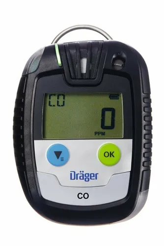 Dräger CO-Messgerät 8326331 Pac 6500 CO - Gasmelder mit Bluetooth, mobil und bis 2000 ppm, bietet 360°-Alarm und ist staub- und wasserdicht (IP68) für den Einsatz unter extremen Bedingungen.