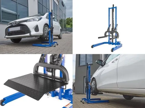 GEKO Pneumatischer Wagenheber, 816 kg Tragkraft - Wagenheber mit einer Tragkraft von 816 kg und einer Hubhöhe von bis zu 730 mm, ideal für sichere und mobile Karosseriearbeiten.
