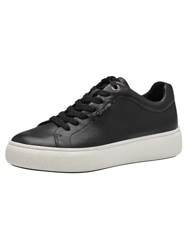 Tamaris Sneaker 1-23736-42 003 - Damen-Sneaker aus hochwertigem Leder mit bequemer Plateausohle, ideal für den Alltag und vielseitig kombinierbar.