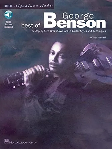 Best Of George Benson Guitar Signature Licks Tab Book/CD - Hal Leonard - Schritt-für-Schritt-Anleitung zu George Bensons einzigartigen Gitarrenstil und Techniken für angehende Musiker.