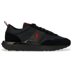 Polo Ralph Lauren Herren Turnschuhe Train 89 schwarz (45) - Moderne Neuinterpretation klassischer Laufschuhe der 1970er Jahre. Diese Turnschuhe kombinieren Wildleder mit robusten Details und bieten höchsten Tragekomfort durch atmungsaktives Futter und gepolstertes Fußbett.