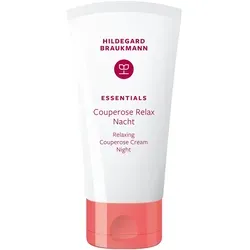 Hildegard Braukmann Essentials Couperose Relax Nachtcreme 50 ml - Reichhaltige Nachtcreme für empfindliche Haut mit Rötungsneigung. Beruhigt und pflegt die Haut über Nacht für ein strahlendes Aussehen am Morgen. Ideal für die anspruchsvolle Pflege.