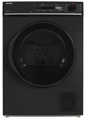 Sharp KD-PRO7S7GBD-DE Wäschetrockner mit WiFi und Schnelltrockenprogramm - Wäschetrockner mit 7 kg für 2-3 Personen. 15 Programme, inkl. 20-Minuten-Schnelltrocknung. Komfortable Bedienung mit SoftTouch und LED-Display.