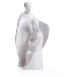 2640-41 BW S - Porzellanfigur moderne Familie - Stehleuchten - Stilvolle Porzellanfigur, 19/13 cm, bisquit weiß, handgefertigt mit Liebe zum Detail, bringt spirituelle Atmosphäre in Ihr Zuhause.