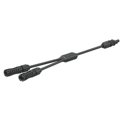 HANTECH Stäubli MC4 Y-Splitter Kabel für den Anschluss von Solarmodulen 2x Stecker zu 1x Buchse -Herstellernummer: 32.0334 Kabelverteiler Balkonkraftwerk mit TÜV-Zertifizierung
