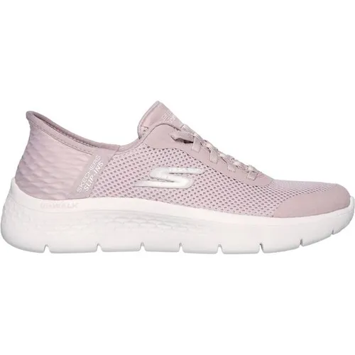 Skechers Damen Sneakers - Mauve Textile Trim, 38 EU - Damen-Sneaker mit Hands Free Slip-Ins für müheloses Anziehen und exklusivem Fersenkissen für perfekten Halt. Genießen Sie den Komfort der ULTRA GO-Dämpfung und der Air-Cooled Memory Foam Einlegesohle.