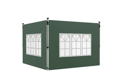 MC Star Pavillon 2er-Set Seitenteile für Pavillon 3x3/3x4 m - Praktisches Set aus zwei Seitenteilen für Pop-up-Pavillons, ideal für den Außenbereich. Strapazierfähiger Oxford-Stoff sorgt für Langlebigkeit. Große Fenster bieten viel Tageslicht und Sicht. Einfache Montage dank integrierter Gurte.