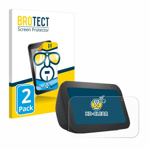 2x Display Schutz Folie für Amazon Echo Show 5 (3. Gen.) Zubehör Transparent