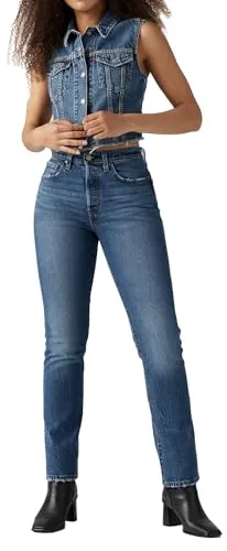 Levi's Damen 501 for Women Jeans, Erin Can't Wait Stretch - Damen-Jeanshose mit Stretch für optimalen Tragekomfort, ausgestattet mit zwei aufgesetzten Gesäßtaschen und klassischem Knopf- und Zipper-Verschluss.
