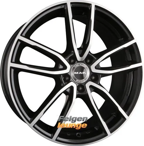 Alufelge Mak Evo 9X18 5X112 ET 50 Black Mirror - Alufelgen mit elegantem Black Mirror Finish, ideal für sportliche Fahrzeuge und verbesserten Fahrkomfort.