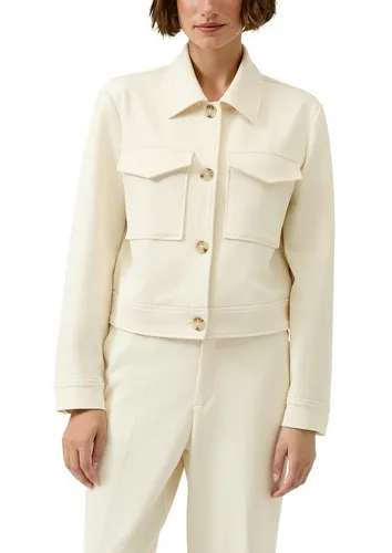 s.Oliver RED LABEL Relaxed Fit Hemdjacke in Ecru, Größe 34 - Lässige Damen Hemdjacke mit angenehmem Relaxed Fit und weichem Viskose-Mix. Ideal für entspannte Freizeitlooks und vielseitige Alltagskombinationen.